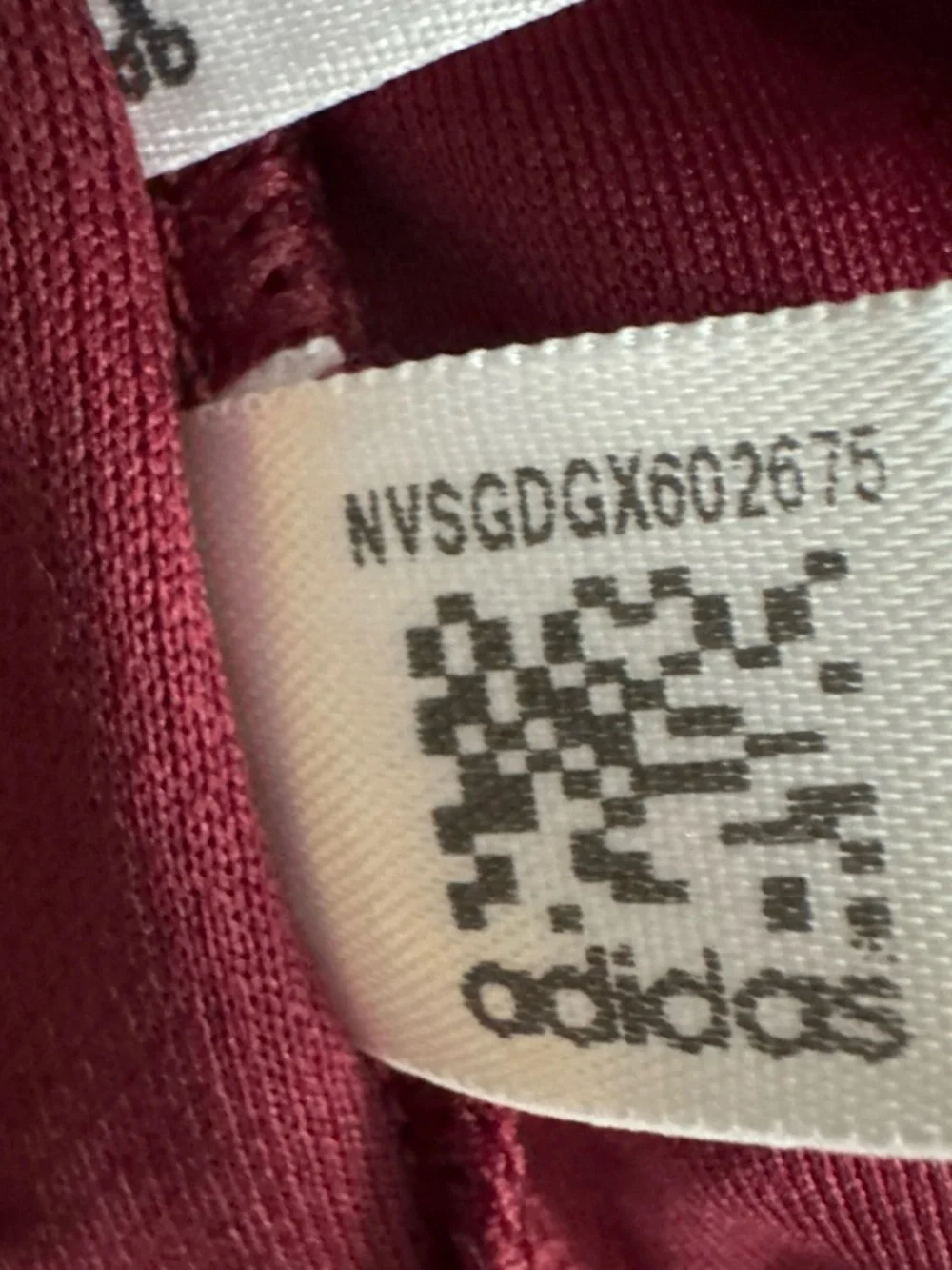 adidas Men's Maroon Short-Sleeve Athletic Shirt with Black Side Panels